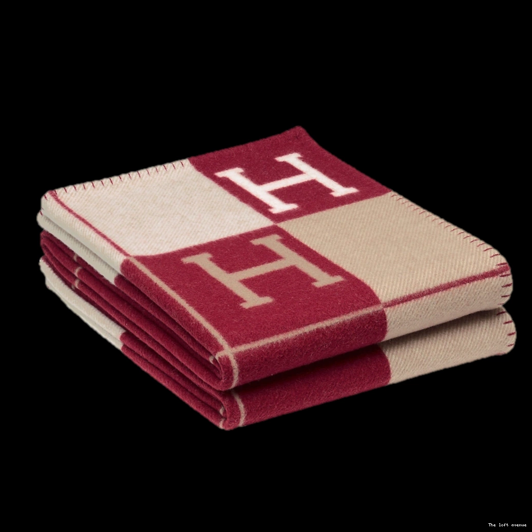 WOOL STRIPE HERMES THROW BLANKET 0820